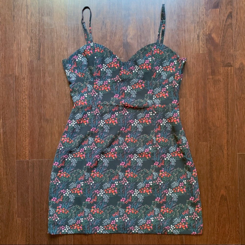 Nasty Gal floral mini dress